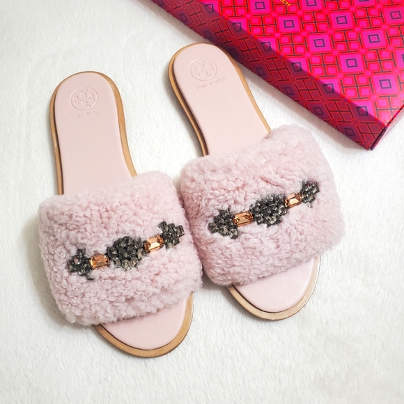 Tory Burch Shearling slides - Picture 7 of 12